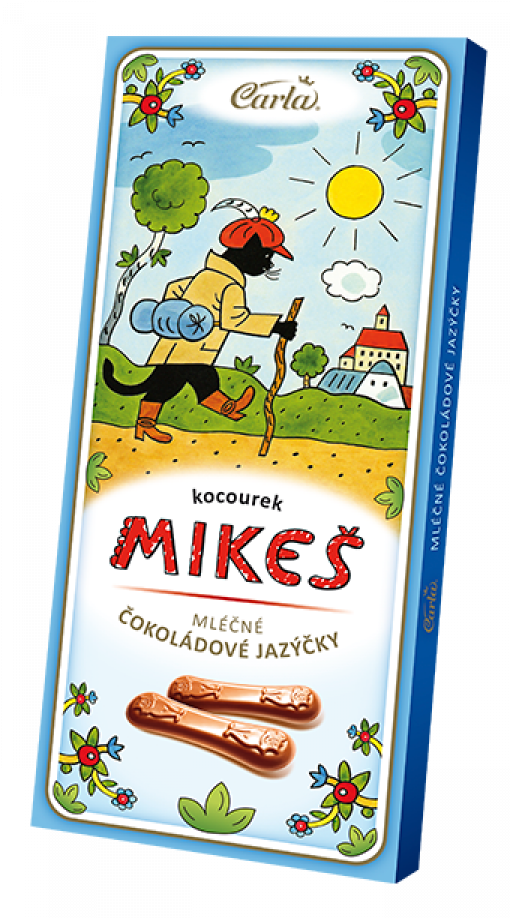 Čokoládové jazýčky mliečne 50g